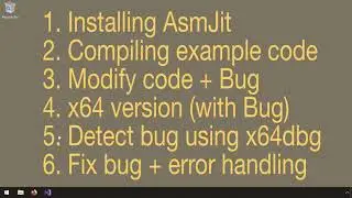 Introduction to AsmJit + Spying with x64dbg on the generated code