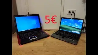 Ich habe 2 Laptops für 5€ gekauft.