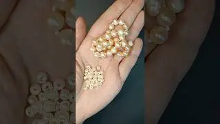 Сочетаем натуральный и искусственный жемчуг МК браслет на мемори проволоке #mc #мкбраслет #бисер