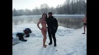 Казань. Голубое озеро. Моржевание и зимняя эстафета.