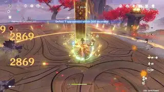 Genshin Impact itto c6 with crit dmg helm