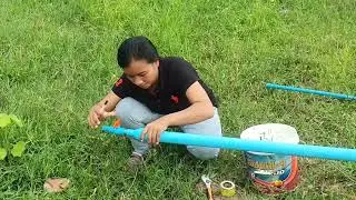 She make free energy water pump without electricity #shorts #diy #home #freeenergy