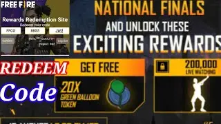 FREE FIRE NATIONAL OPEN CITY FINALS REWARDS REDEEM CODE || 