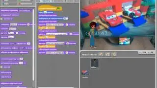 Как сделать  демонстрацию на Scratch с изменением сцен и времени.