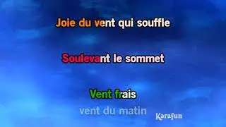 Karaoké Vent frais, vent du matin - Comptine *