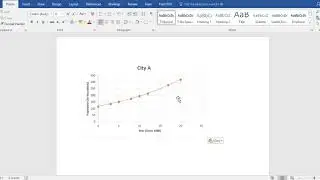 Creating a Scatter Plot in Excel and Embed it Into a Word Document 2016