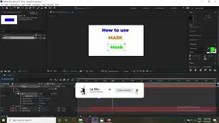 How to use Mask Tool in adobe after effects - Animations in AFTER EFFECTS CC 2018