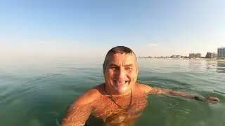 #Анапа.Сегодня 17.07.2024. Чёрное море.Пляж «ЭЛЛАДА». Утро 7.00. Воздух 30. Море 24. Купание.