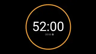 52 Minute Countdown Timer with Alarm / iPhone Timer Style
