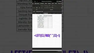 First Name and Last name Separation in Excel || RK IT INFO
