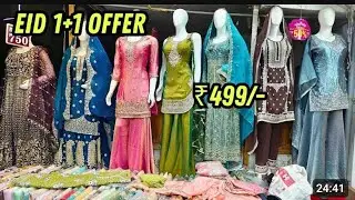 + Premium Wedding Collection at M.A Textiles Mallepally Hyderabad | Sharara Gharara Plazo Lahenga