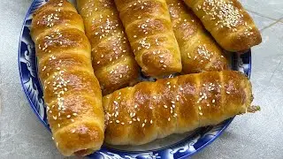 Самые быстрые сосиски в тесте😍Ең оңай, пеште де майда да жасауға болады😋