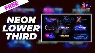 15+ Neon Lower Thirds | Premiere Pro