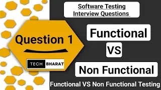 Functional vs non functional testing | Difference functional & non functional | Interview Question 1