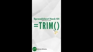 Trim Extra Spaces away in Google Sheets