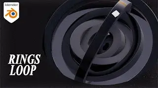 Rings Loop Animation With Geometry Nodes (Blender Loop)