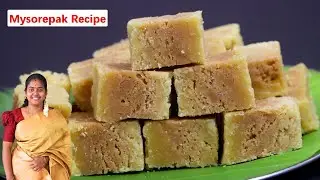1 கப் கடலைமாவில் இவ்ளோ மைசூர் பாக் தீபாவளிக்கு வீட்லயே செய்ங்க | Traditional Mysore Pak | Sweets