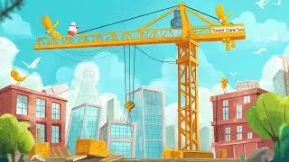 🌈 Tower Crane Serenade A Charming Kids' Melody 🏗️🎵