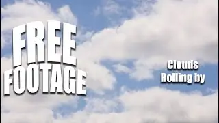 Copyrightfree Stock Footage Beautiful Clouds Rolling over the Big Blue Sky