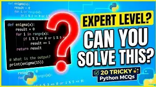 ​I Bet You Can't Solve All 20 of These Python MCQs