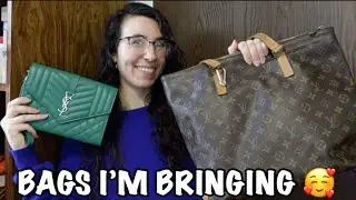 ALL THE BAGS I’M BRINGING TO JAPAN 🇯🇵 🥰 Louis Vuitton, Saint Laurent, & More 😅