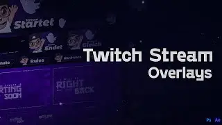 CUSTOM ANIMATED TWITCH STREAM PACKAGE | TWITCH ALERTS | TWITCH PANELS | STINGER TRANSITIONS