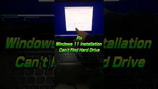 Windows 11 Install No Drives Found  💻  #youtubeshorts #shorts