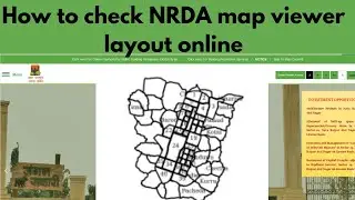 How to check NRDA map viewer layout nava raipur