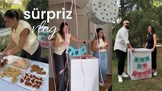 ailemiz büyüyor!🤰🏻| en yakın arkadaşım hamile, sürpriz cinsiyet öğrenme partisi, tüm hazırlıklar