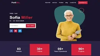 Personal Portfolio Website using HTML and CSS