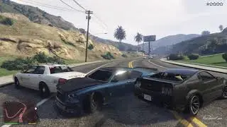 GTA V самая долгая погоня!