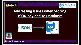 Mule-4 || How to Convert JSON to String when Storing Payload to Database?