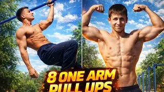 8 one arm pull ups. One arm explosive pull ups. 4 one arm dips. Impossible dip. 2 one arm muscle ups