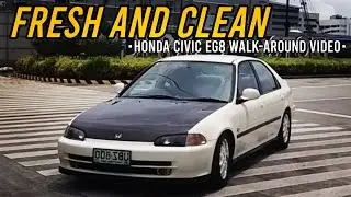 Civic EG Ferio JDM EG8 1.6L SOHC Walk Around Review | FRESH CLEAN HONDA!