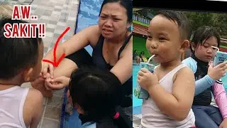 Mama Sakit !! Asiknya Berenang Sambil Minum Susu Ultra Milk | Vlog Guci Part 2 - Cici & Zael