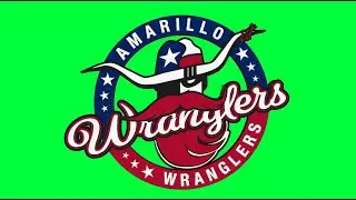 Amarillo Wranglers NAHL Green Screen Logo Loop Chroma Animation