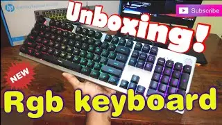 hp K500F rgb Gaming Keyboard Unboxing - Game Board