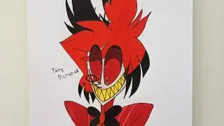 Рисуем Аластора из мультфильма Отель Хазбин| Draw Alastor from cartoon Hotel Hazbin