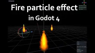 Godot 4: Fire Particle Effect (from an empty scene to a customizable fire, no code required)