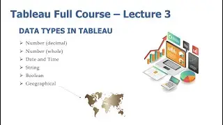 Tableau Full Course Lecture 3 - Data types in Tableau