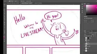 Yuna and Kawachan - Page One Inking Livesteam (09/02/18)