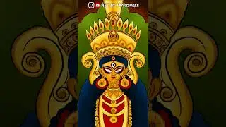 #durga #mahalaya #drawing #durgamaa #durgapuja #agomoni #art #shorts #painting #puja #navaratri
