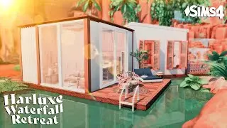 Harluxe Waterfall Retreat Speed Build - The Sims 4
