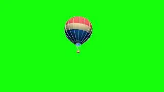 Hot Air Balloon Animation | Green Screen HD