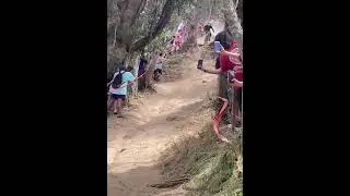 Жёсткое падение в даунхилле!