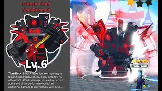 Roblox Sword Warriors - E - Rock Titan Speaker Man Showcase