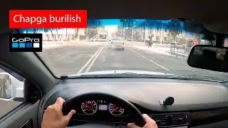 Chapga burilish (GoPro) | Avtoinstruktor Uzbekistan