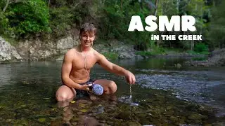 more ASMR in the Creek 🍃 *water tapping