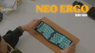 Neo Ergo + Cherry MX Ergo, sounds about right | Build video