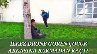 HAYATINDA İLK KEZ  DRONE GÖREN MASUM ÇOCUK 😂